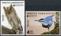 TURKEY - 2019 - SET OF 2 STAMPS MNH ** - National Birds - Unused Stamps