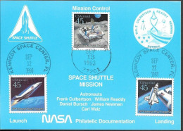 US Space Maxi Card 1993. Discovery STS-51 Launch/ Landing. KSC Houston - Stati Uniti