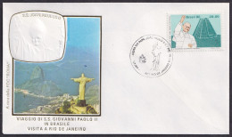 Vatican Brasil 1980, Pope Paul John II Visit Rio Da Janeiro, Special Cover - Sonstige & Ohne Zuordnung