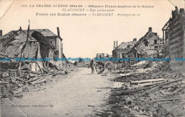 R089942 French And English Offensive. Flaucourt. Principal Street. Phototypie Ba - World