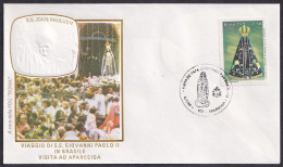 Vatican Brasil 1980, Pope Paul John II Visit Aparecida, Special Cover - Otros & Sin Clasificación