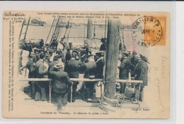 BATEAUX MARINE : Le Lancement Du "Français" - Polaire - Autographe De Charcot (cachet Rouge Rare) - Sailing Vessels