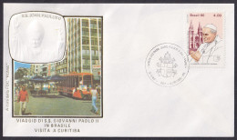 Vatican Brasil 1980, Pope Paul John II Visit Curitiba, Special Cover - Altri & Non Classificati