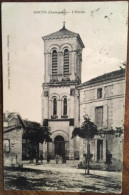 Cpa 24 Dordogne, Gouts L'Eglise, Animée, éd Domège, écrite En 1913 - Andere & Zonder Classificatie