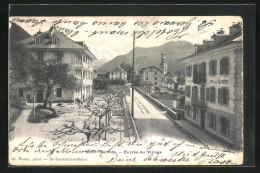 CPA Saint-Gervais, Hotel Splendid, Entree Du Village  - Sonstige & Ohne Zuordnung