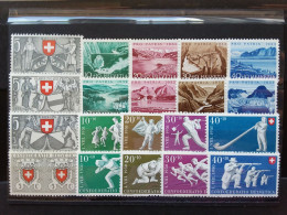 SVIZZERA - Pro Patria Anni 1950/53 - Nuovi ** + Spese Postali - Unused Stamps