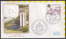 Vatican 1980, Pope Paul John II Visit, Brasil, Special Cover - Other & Unclassified