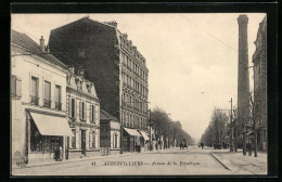 CPA Aubervilliers, Avenue De La Rèpublique  - Aubervilliers