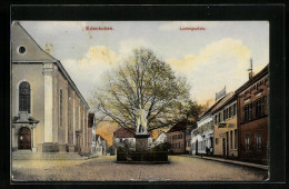 AK Edenkoben, Ludwigsplatz Mit Denkmal  - Edenkoben