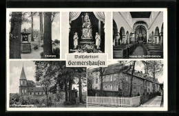 AK Germershausen, Wallfahrtskirche Von Aussen Und Innen, Kreuzweg, Gnadenbild, Augustinerkloster  - Other & Unclassified