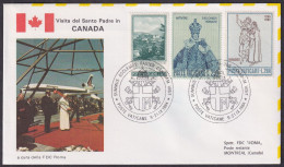 Vatican 1984, Pope Paul John II Visit, Canada, Special Cover - Sonstige & Ohne Zuordnung