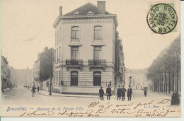 CARTES POSTALES    BELGIQUE      BRUXELLES    AVENUE DE LA TOISON D' OR        1904. - Lanen, Boulevards