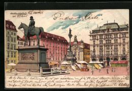 Lithographie Wien, Am Hof, Denkmal  - Otros & Sin Clasificación