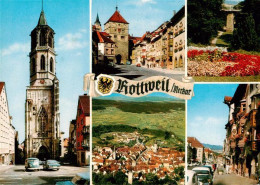 73945055 Rottweil_Neckar Motive Stadtzentrum Kirche Stadttor Park Luftaufnahme - Rottweil