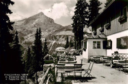 73903770 Kreuzjochhaus 1600m Garmisch-Partenkirchen Mit Alpspitze Und Zugspitze - Garmisch-Partenkirchen