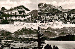 73903724 Kruen Garmisch-Partenkirchen Gasthof Alpengluehn Panorama Seepartie - Sonstige & Ohne Zuordnung