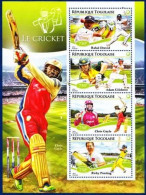 Togo,2014- Les Cricket, 750F X 4- Block New NH - Cricket