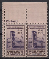 United States Of America 1939 Mi 453 MNH  (ZS1 USAmarpar453) - Schriftsteller