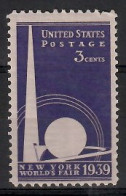 United States Of America 1939 Mi 448 MNH  (ZS1 USA448) - Altre Esposizioni Internazionali