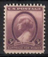United States Of America 1936 Mi 389 MNH  (ZS1 USA389) - Mujeres Famosas