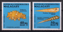 Madagascar 1990 Mi 1279-1280 MNH  (ZS4 MDG1279-1280) - Vie Marine