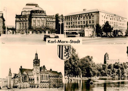 73903623 Karl-Marx-Stadt Oper HO Hotel Chemnitzer Hof Rathaus Schlossteich Mit S - Chemnitz