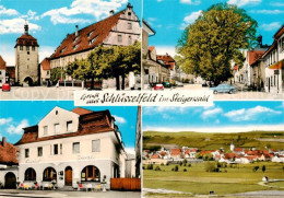 73865185 Schluesselfeld Stadttor Strassenpartie Restaurant Storch Panorama Schlu - Sonstige & Ohne Zuordnung