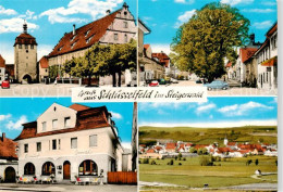 73865184 Schluesselfeld Stadttor Strassenpartie Restaurant Storch Panorama Schlu - Sonstige & Ohne Zuordnung