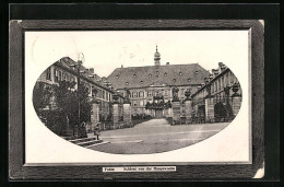 Präge-AK Fulda, Schloss Von Der Hauptwache Im Passepartoutrahmen  - Fulda