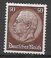 GERMANIA REICH REP.DI WEIMAR 1932-33 EFFIGE HINDENBURG UNIF. 457   MNH  XF - Ongebruikt