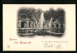 AK Bayreuth, Königliches Schloss, Eremitage, Untere Grotte  - Bayreuth