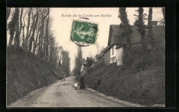 CPA Croix-au-Bailly, La Route  - Other & Unclassified