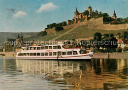 73865111 Wuerzburg Bayern Fraenkische Personen-Schiffahrt Dampfer Blick Zum Schl - Wuerzburg