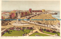 R090691 Clock Tower And Sands. Margate. A. H. And S. Paragon Series - World