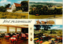 73864948 Lauenau Hotel Felsenkeller Gastraeume Terrasse Panorama Lauenau - Other & Unclassified