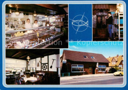 73864921 Norddeich  Norden Nordseebad Aal Und Fischraeucherei Verkaufstheke Gast - Altri & Non Classificati