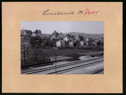 Fotografie Brück & Sohn Meissen, Ansicht Cossebaude, Blick Auf Den Eichberg Vom Bahnhof Aus Gesehen  - Plaatsen