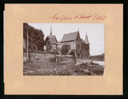 Fotografie Brück & Sohn Meissen, Ansicht Meissen, Blick Auf Die Loge Zur Akazie In Der Leipziger Strasse  - Plaatsen