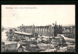 AK Hamburg, Sandthor-, Quai Und Freihafen-Lagerhäuser  - Mitte