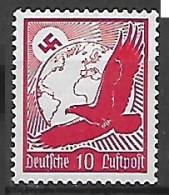 GERMANIA REICH  TERZO REICH  1934 POSTA AEREA AQUILA IN VOLO  UNIF. 44 MNH XF - Unused Stamps