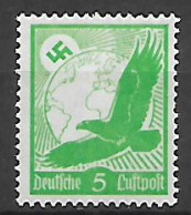 GERMANIA REICH  TERZO REICH  1934 POSTA AEREA AQUILA IN VOLO  UNIF. 43  MNH XF - Nuovi