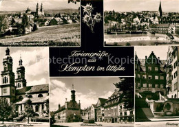 72920395 Kempten Allgaeu Illerpartie Freitreppe St. Lorenz-Kirche Kempten (Allga - Kempten