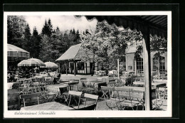 AK Leopoldstal I. L., Waldhotel Und Pension Silbermühle (Gastgarten)  - Andere & Zonder Classificatie