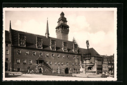 AK Zeitz, Rathaus Mit Finkgräfebrunnen  - Zeitz
