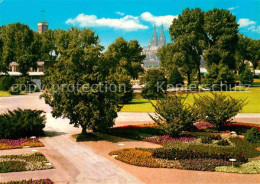 72917597 Koeln Rhein Rheinpark Blick Zum Dom Koeln - Koeln