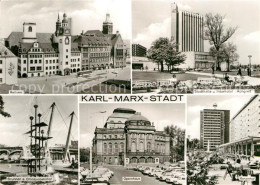 72917460 Karl-Marx-Stadt Rathaus Stadthalle Interhotel Kongress Opernhaus Rosenh - Chemnitz