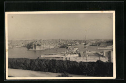 AK La Valetta, Panorama  - Malte
