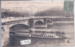 PARIS- LA CHAMBRE DES DEPUTES ET LE PONT DE LA CONCORDE- UN BATEAU-MOUCHE- PUBS PICON- DUBONNET- MENIER - Ponti