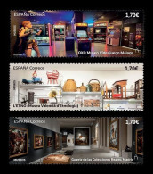 Spain 2024 Mih. 5788/90 Museums. Video Game Museum. Museum Of Ethnology. Gallery Of The Royal Collections MNH ** - Unused Stamps