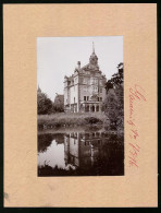 Fotografie Brück & Sohn Meissen, Ansicht Gauernitz A. D. Elbe, Blick Von Der Elbe Auf Das Schloss  - Plaatsen